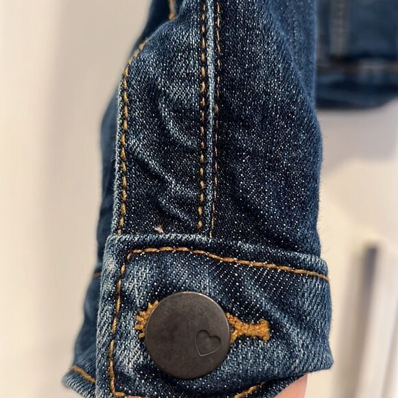 Dark denim jean jacket - Picture 3 of 7